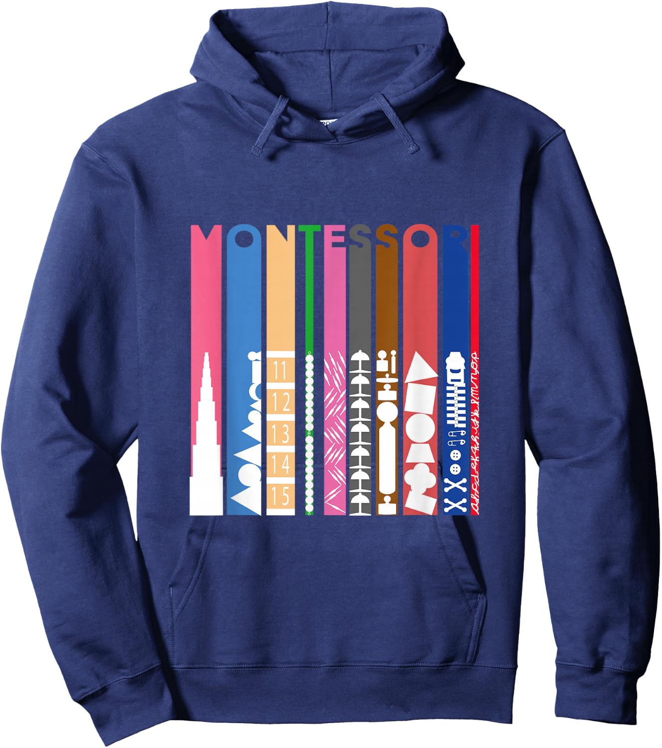 Montessori Colors Hoodie - Hoodie | Navy