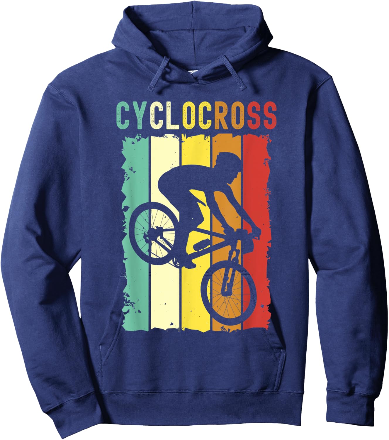 Cyclocross With Cyclocross Bicycle Hoodie - Hoodie | Navy