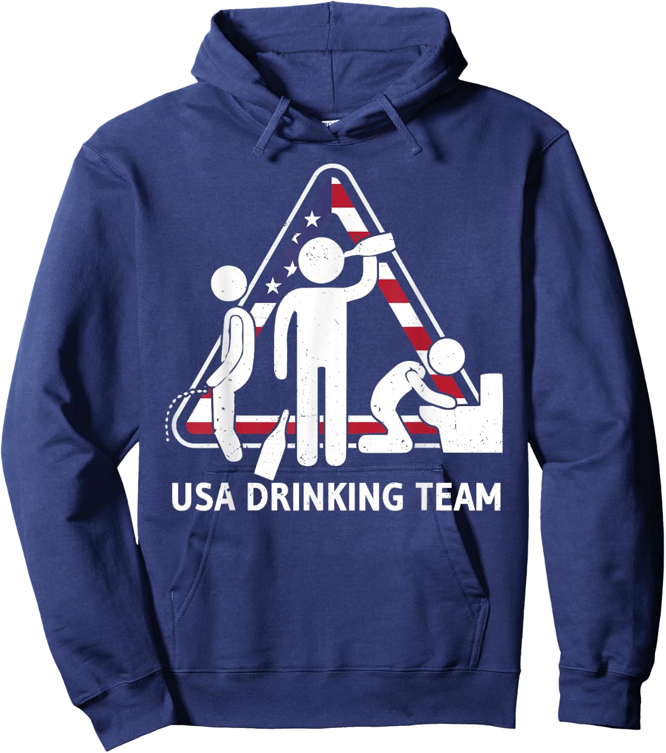 USA Drinking Team Shirt Beer Funny Hoodie - Hoodie | Navy