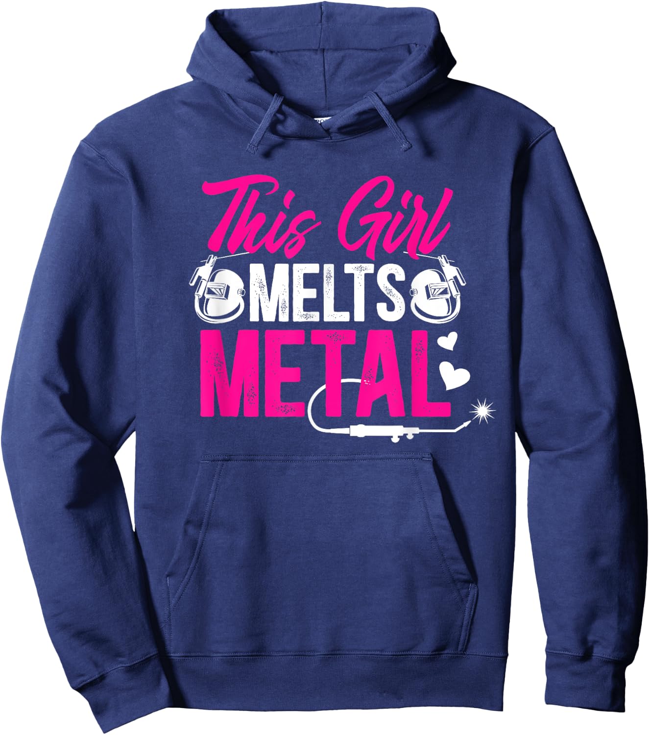 This Girl Female Welder Girl Welding Women Hoodie - Hoodie | Navy