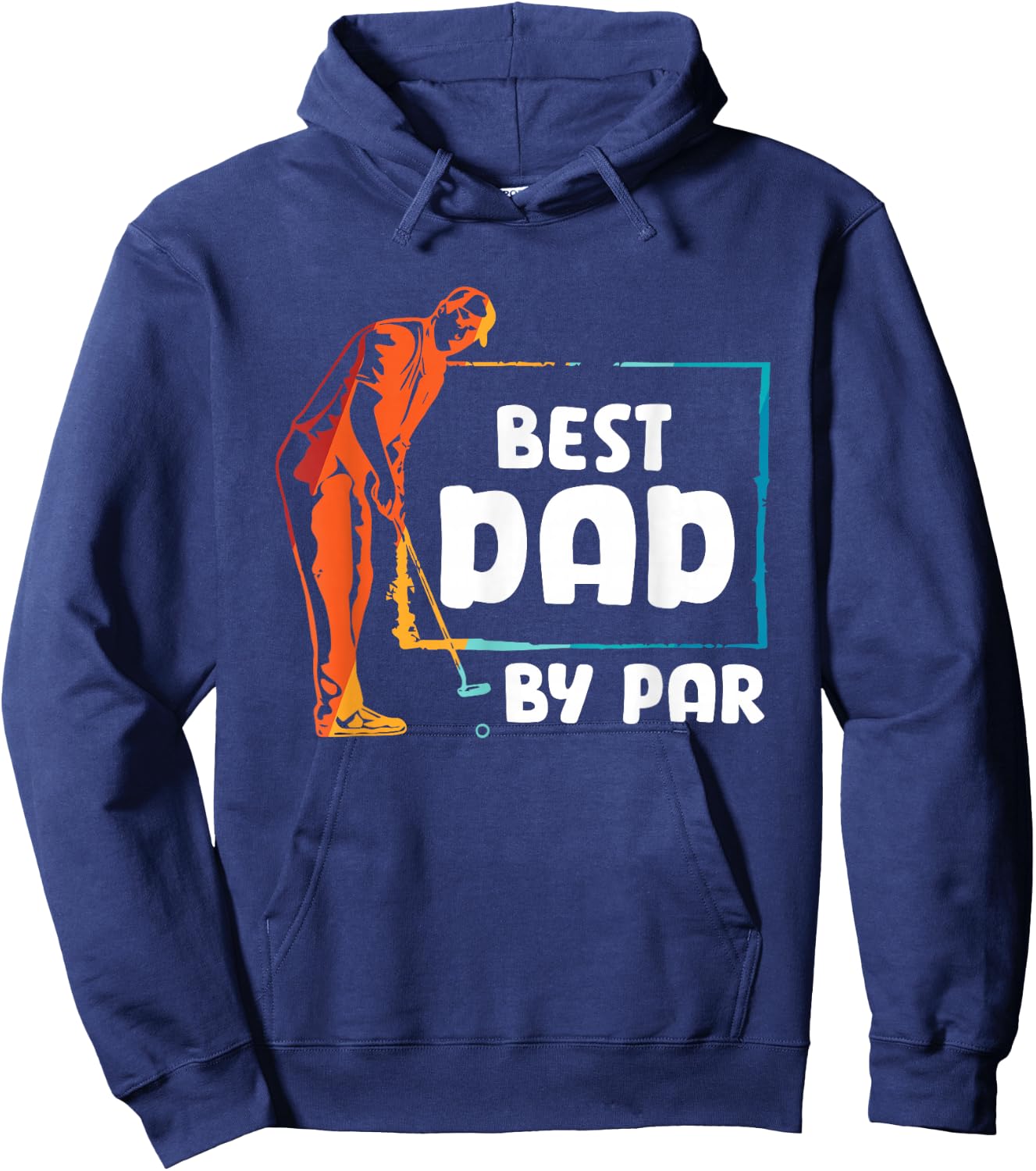 Golf Golfer Best Dad by par Hoodie - Hoodie | Navy
