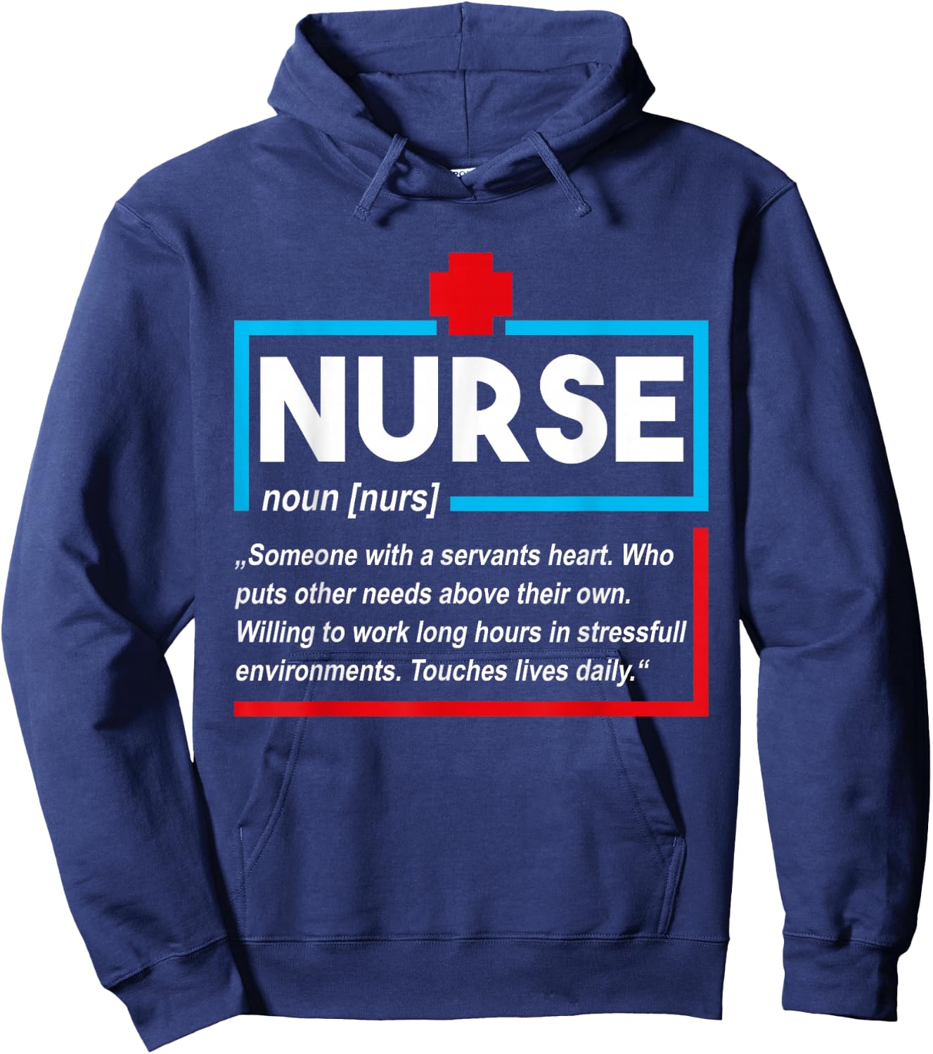 Definition RN LPN Registered Nurse Hoodie - Hoodie | Navy