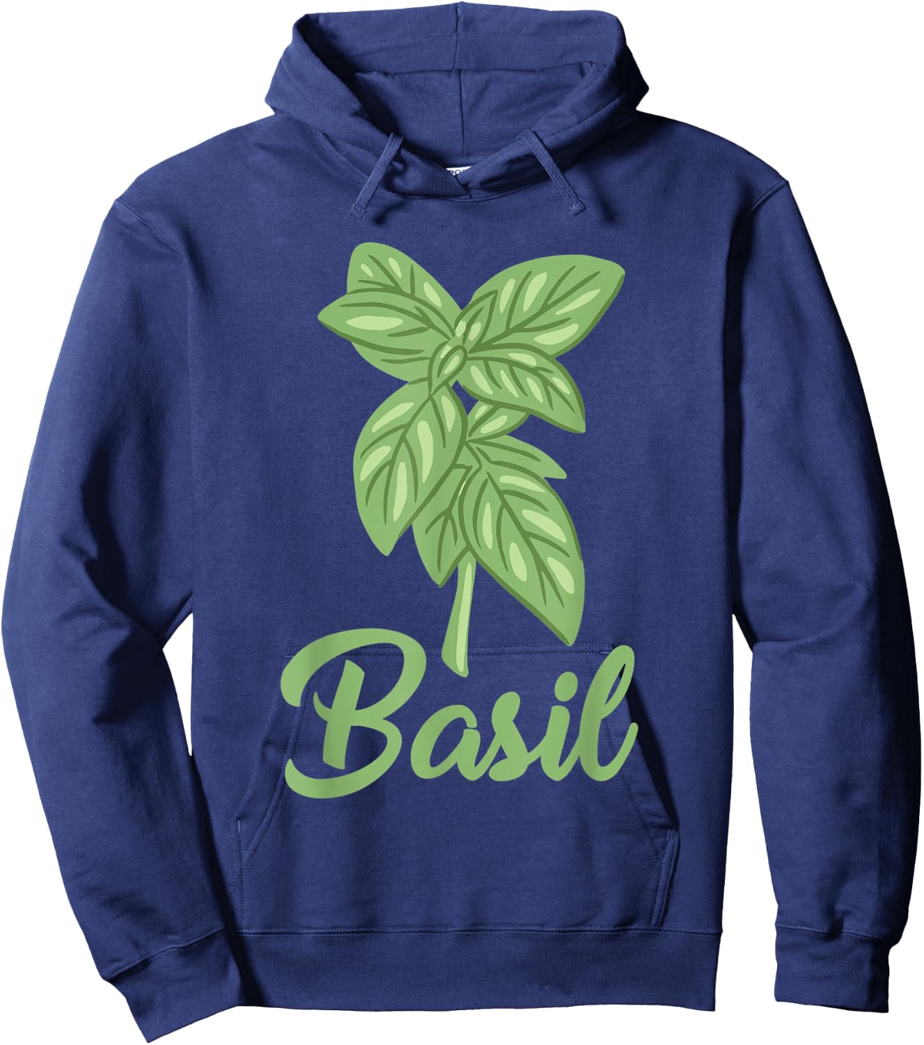 Basil Apparel Gardening Herbs Lover Basil Leaf Hoodie - Hoodie | Navy