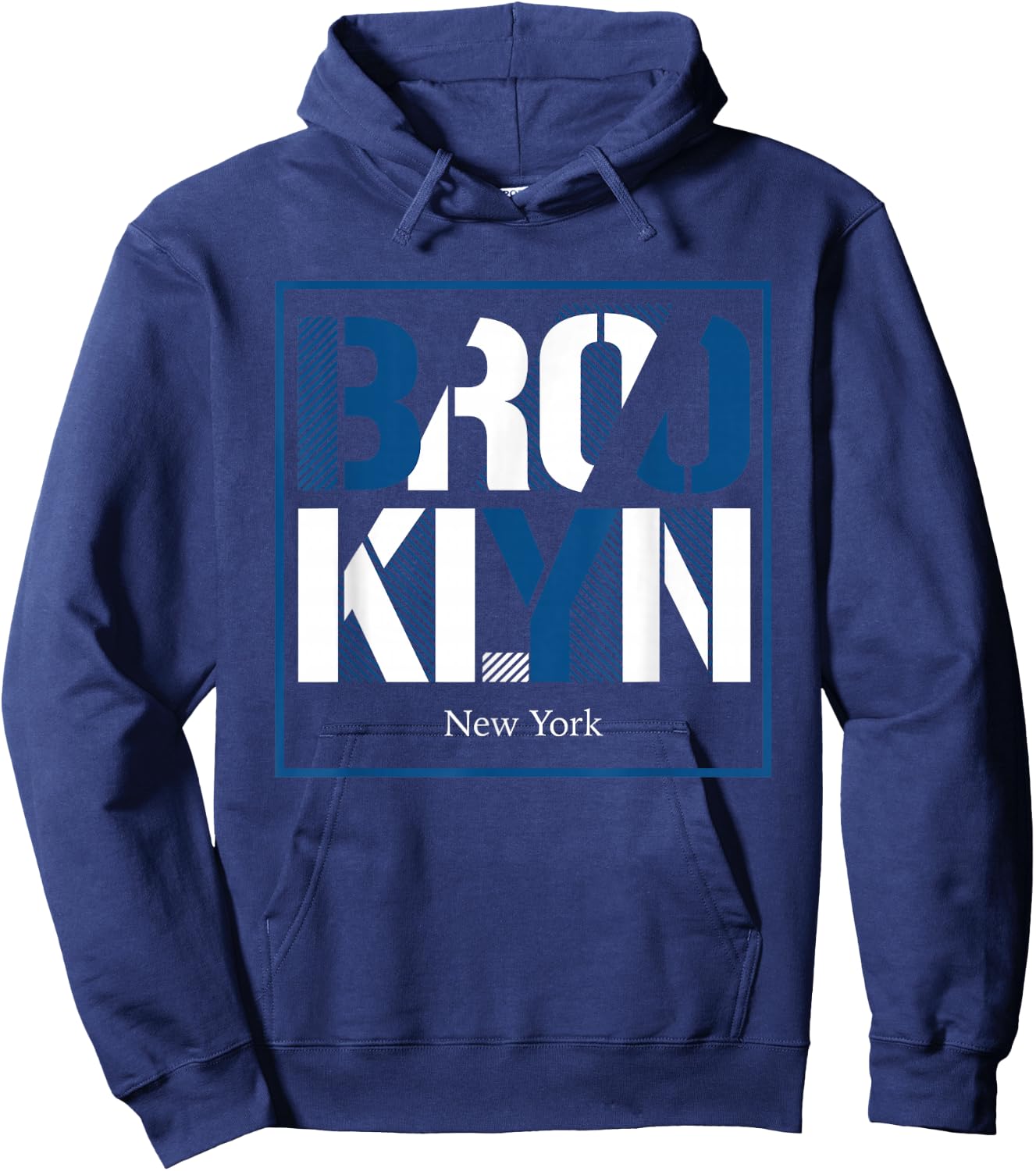 Brooklyn New York Hoodie - Hoodie | Navy
