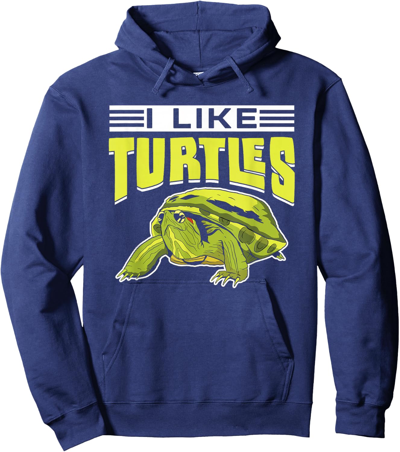 I Like Turtles Pet Animal Lover Turtle Hoodie - Hoodie | Navy