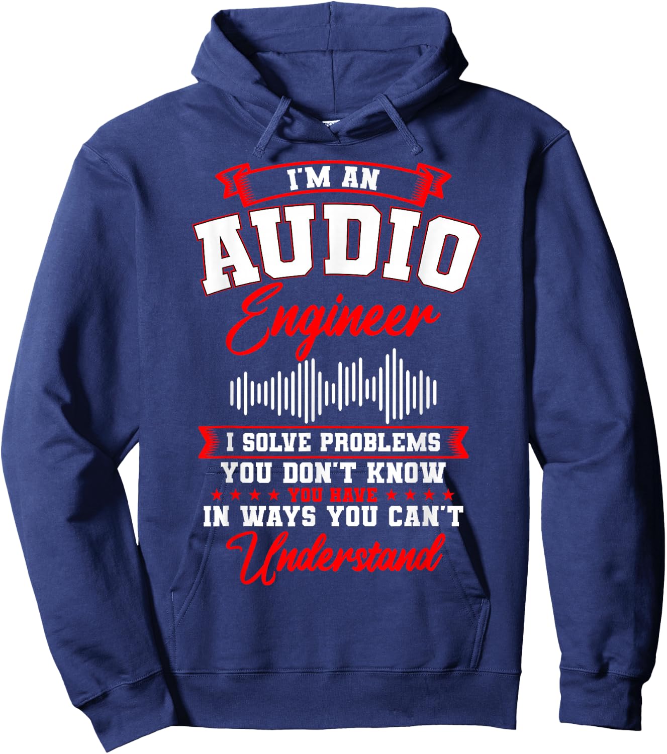 Sound Engineer Audio Recording Editor Hoodie - Hoodie | Navy