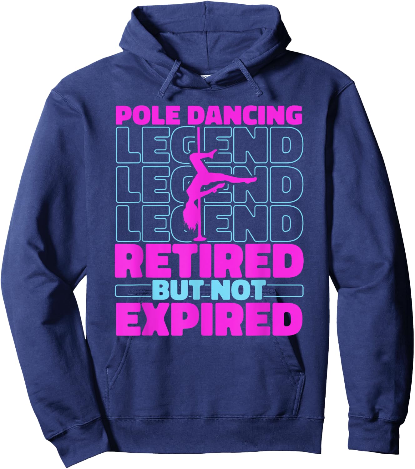 Fitness Retired Dancer - Fit Pole Dancing Hoodie - Hoodie | Navy