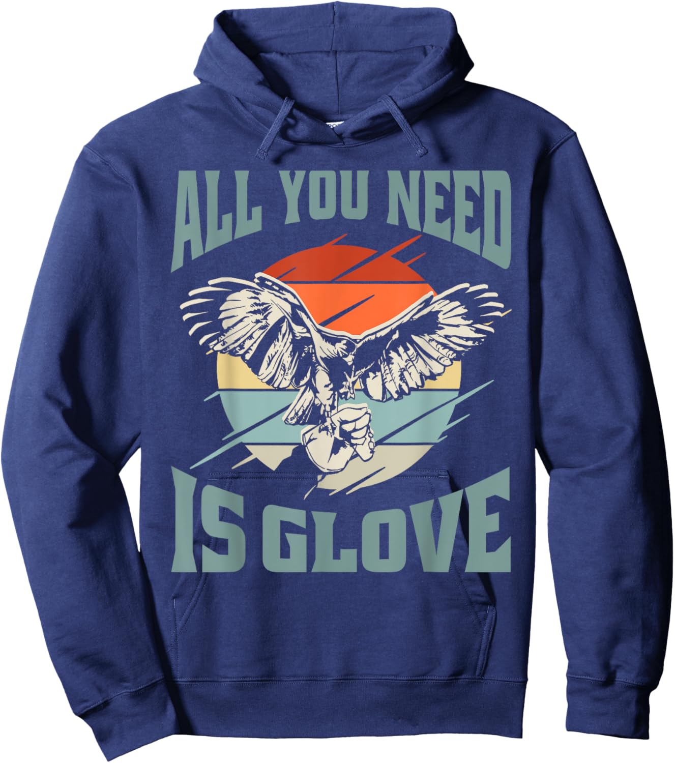Falconry Hawk Glove Falcon Hoodie - Hoodie | Navy