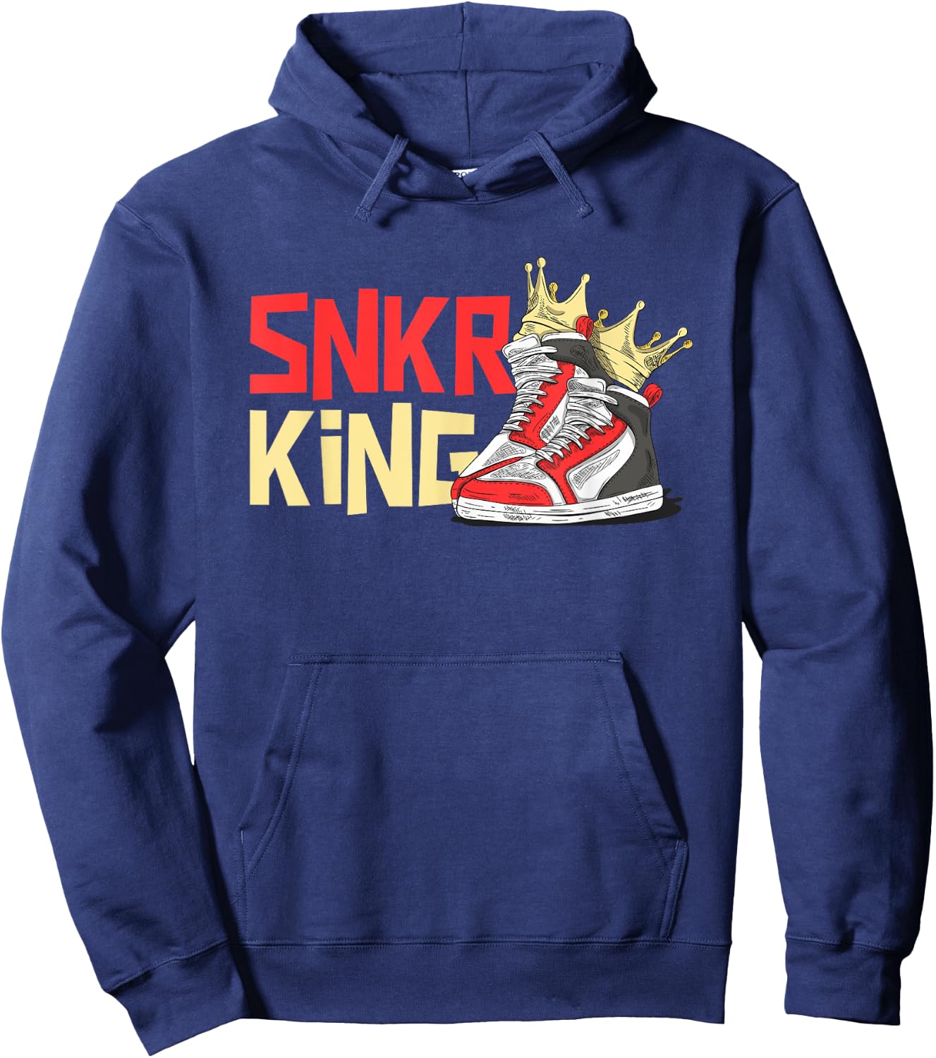 SNKR King Sneaker King Crowned Kicks Collector Hoodie - Hoodie | Navy