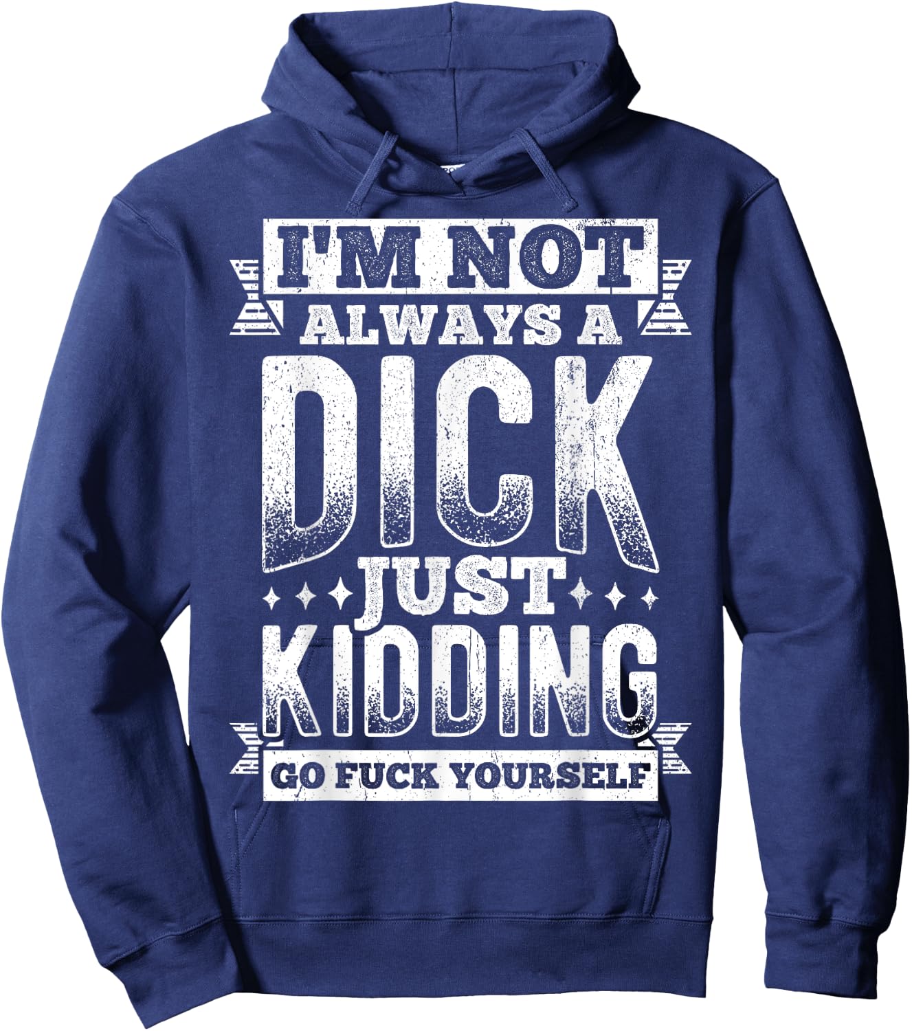 Sarcastic Slogan Funny Sacastic Hoodie - Hoodie | Navy