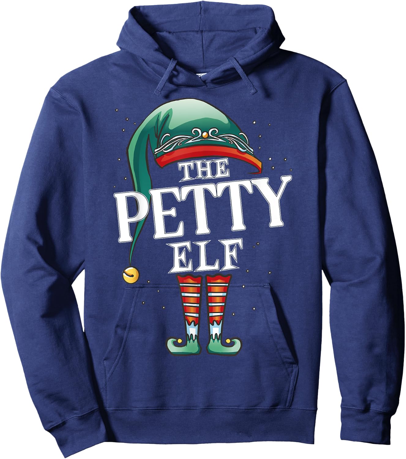 Petty Elf Christmas Group Xmas Pajama Party Hoodie - Hoodie | Navy