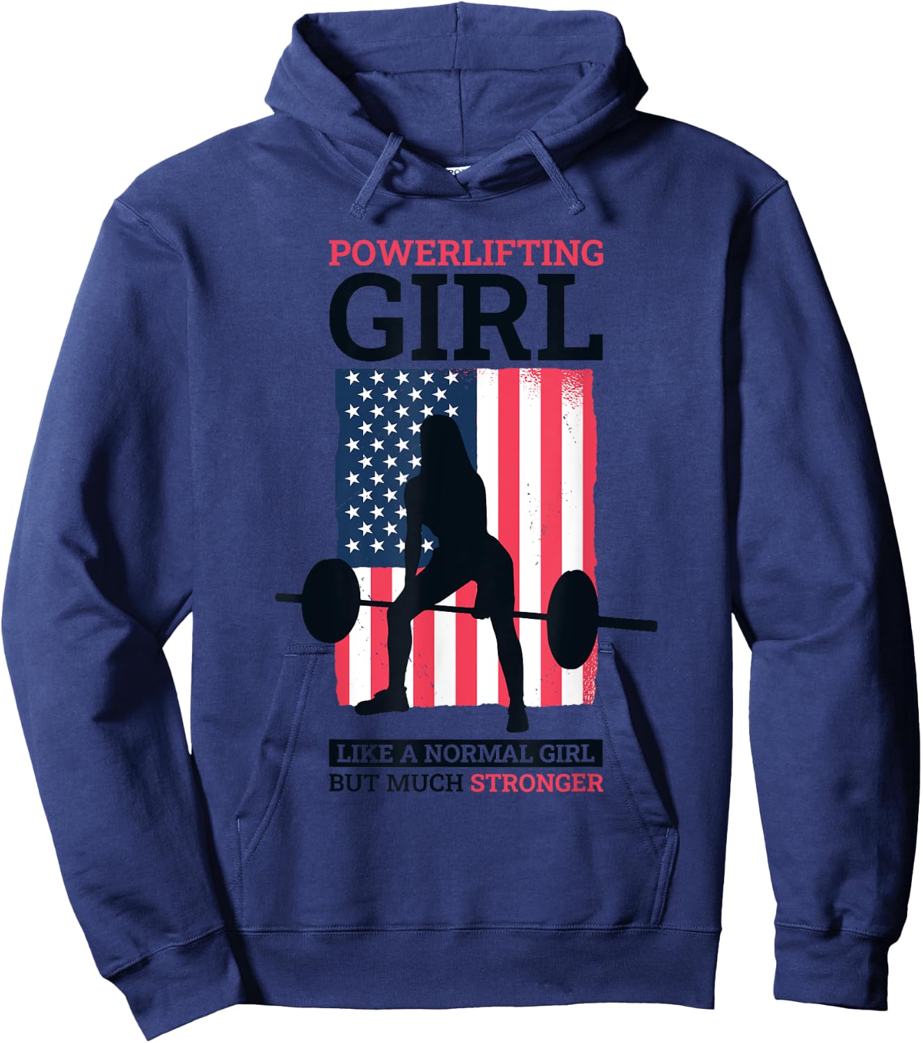 Powerlifter Girl Design for Powerlifting Girls Hoodie - Hoodie | Navy