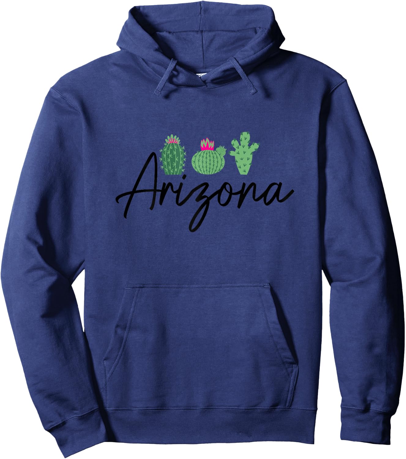 Arizona Cactus Cute AZ Pride Girls Hoodie - Hoodie | Navy