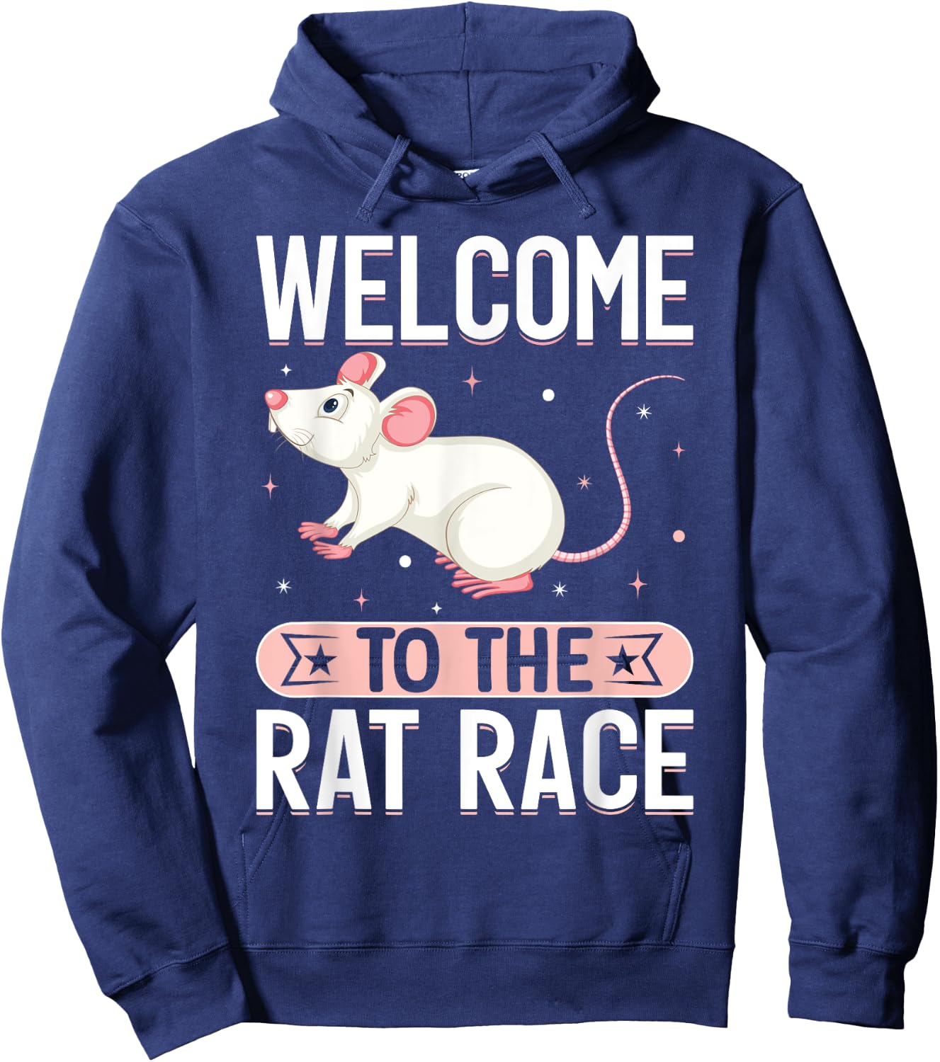 Welcome To The Rat Race I Rat Hoodie - Hoodie | Navy