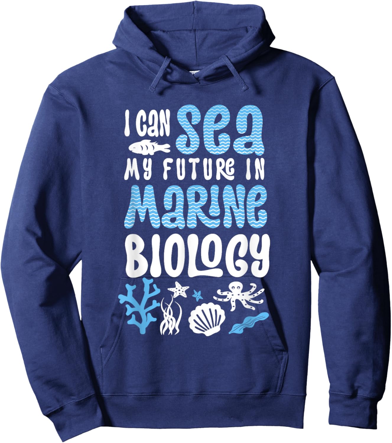 Shark Marine biologist Hoodie - Hoodie | Navy