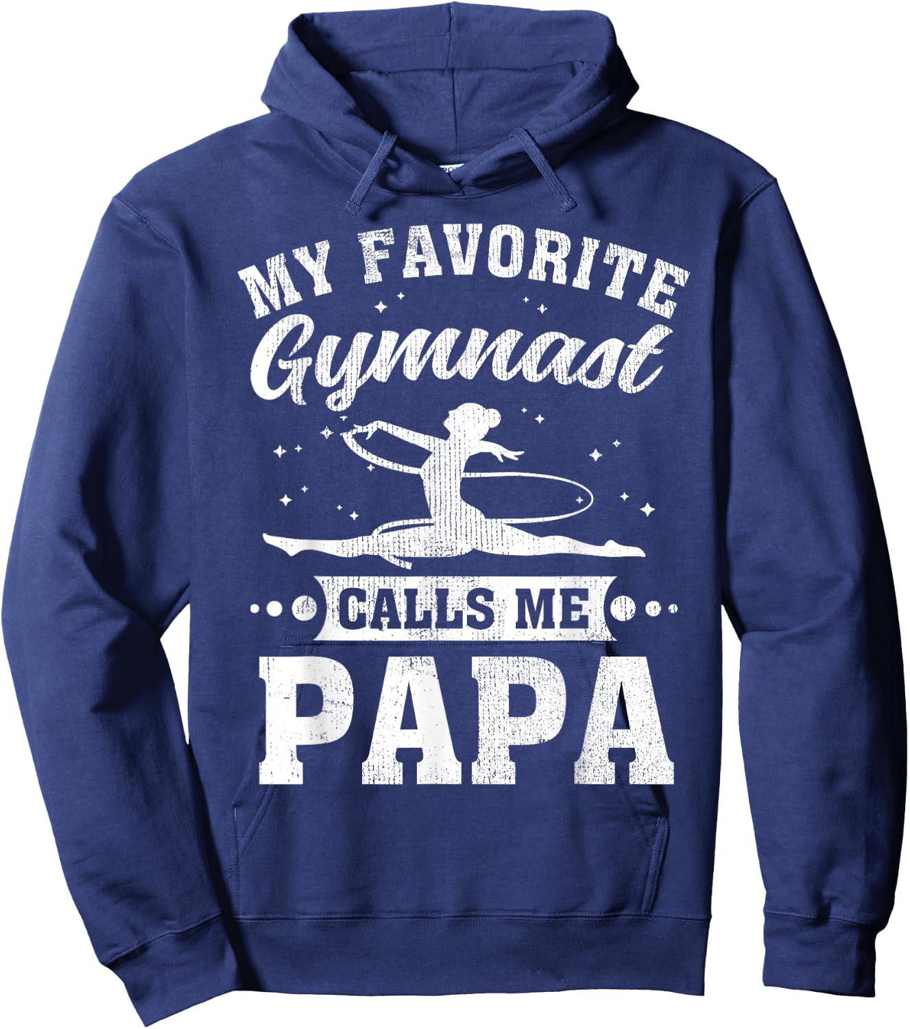 My Favorite Gymnast Calls Me Papa Father's Day Hoodie - Hoodie | Navy