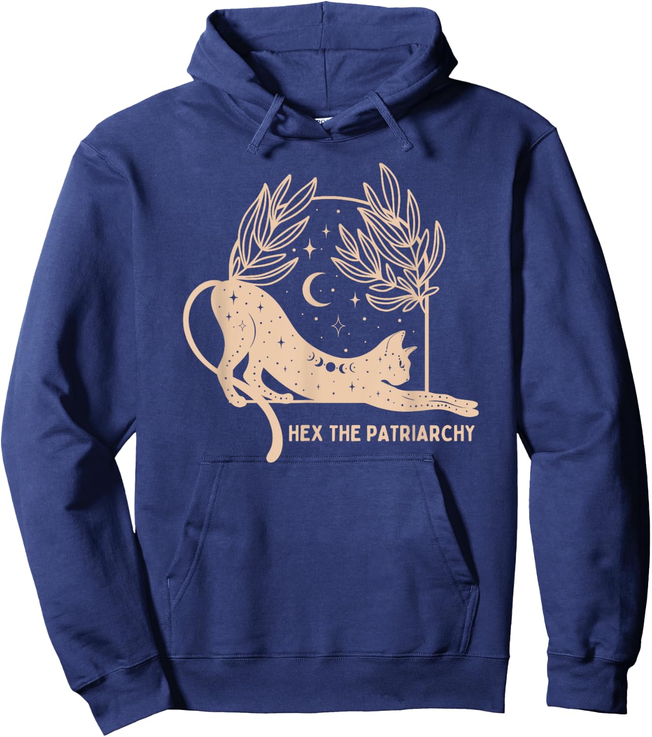 Feminist Witch, Hex The Patriarchy Hoodie - Hoodie | Navy