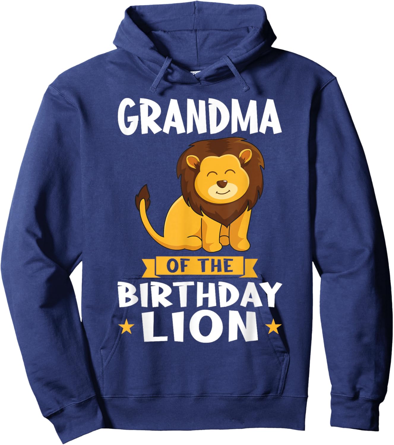 Grandma of the Birthday Lion Birthday Hoodie - Hoodie | Navy