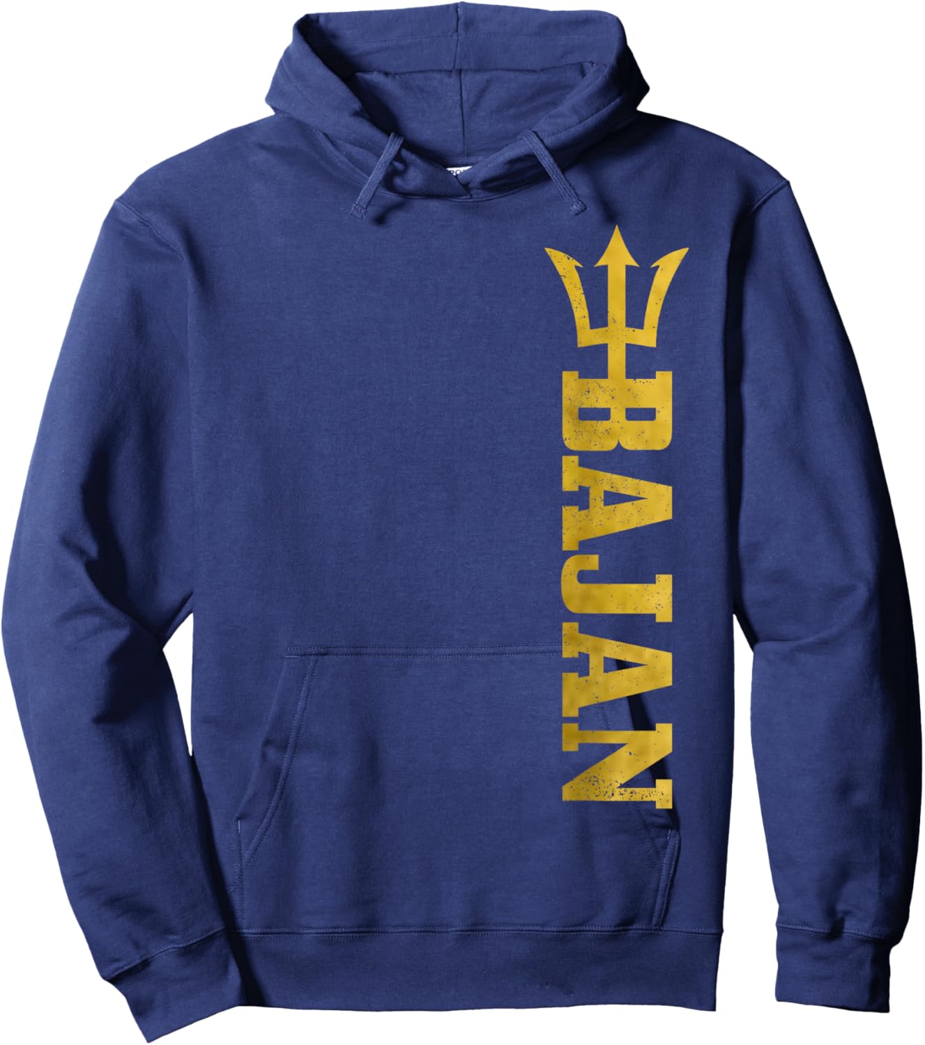 Bajan Barbados Flag Pride Vintage Men Women Hoodie - Hoodie | Navy