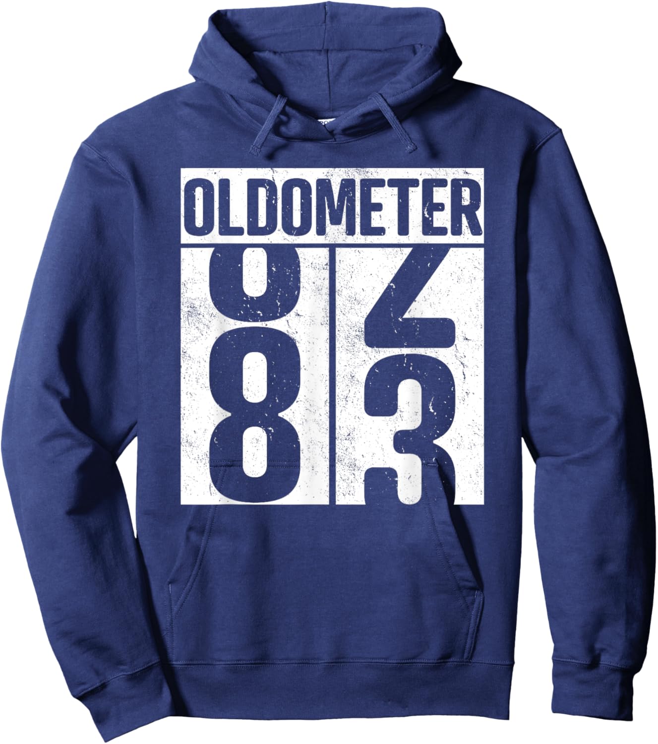 Oldometer 83 - 83rd Birthday Oldometer Hoodie - Hoodie | Navy