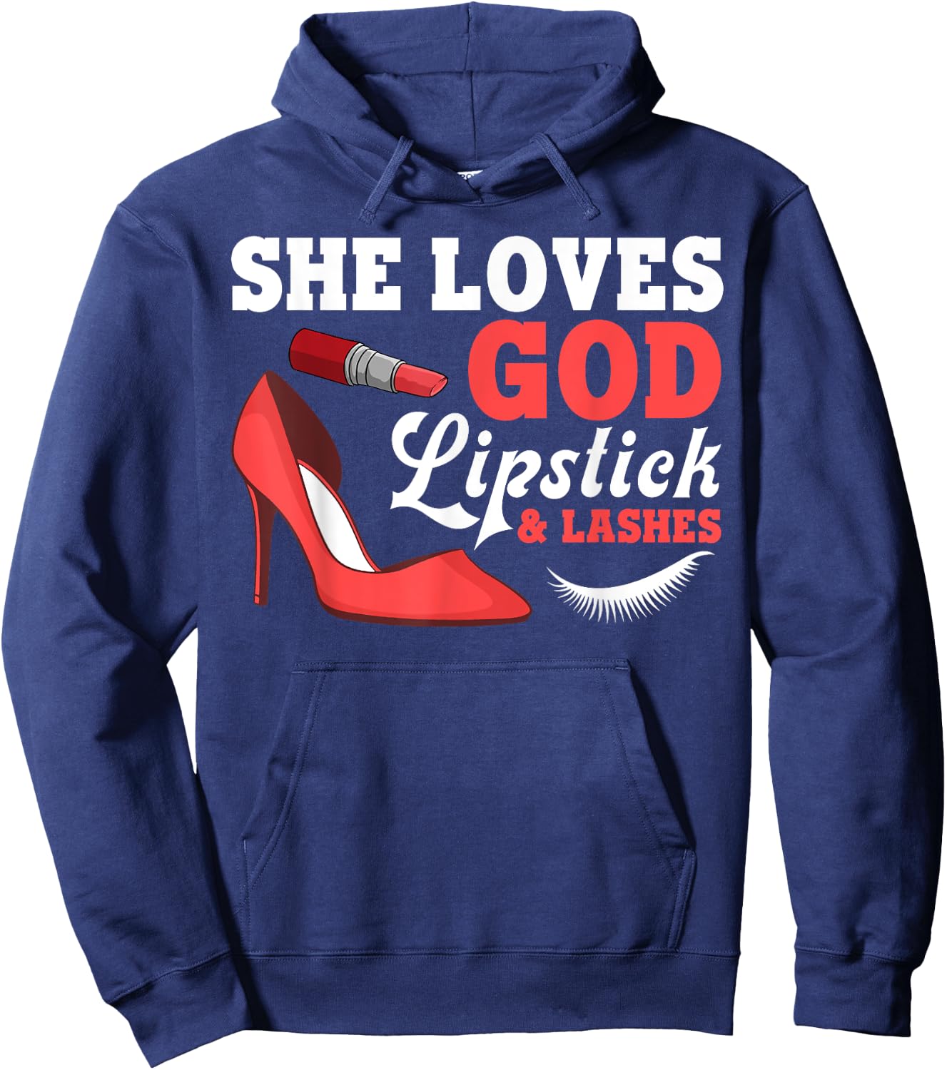 Funny Lipstick Art Girls Lipstick Makeup Artist Hoodie - Hoodie | Navy