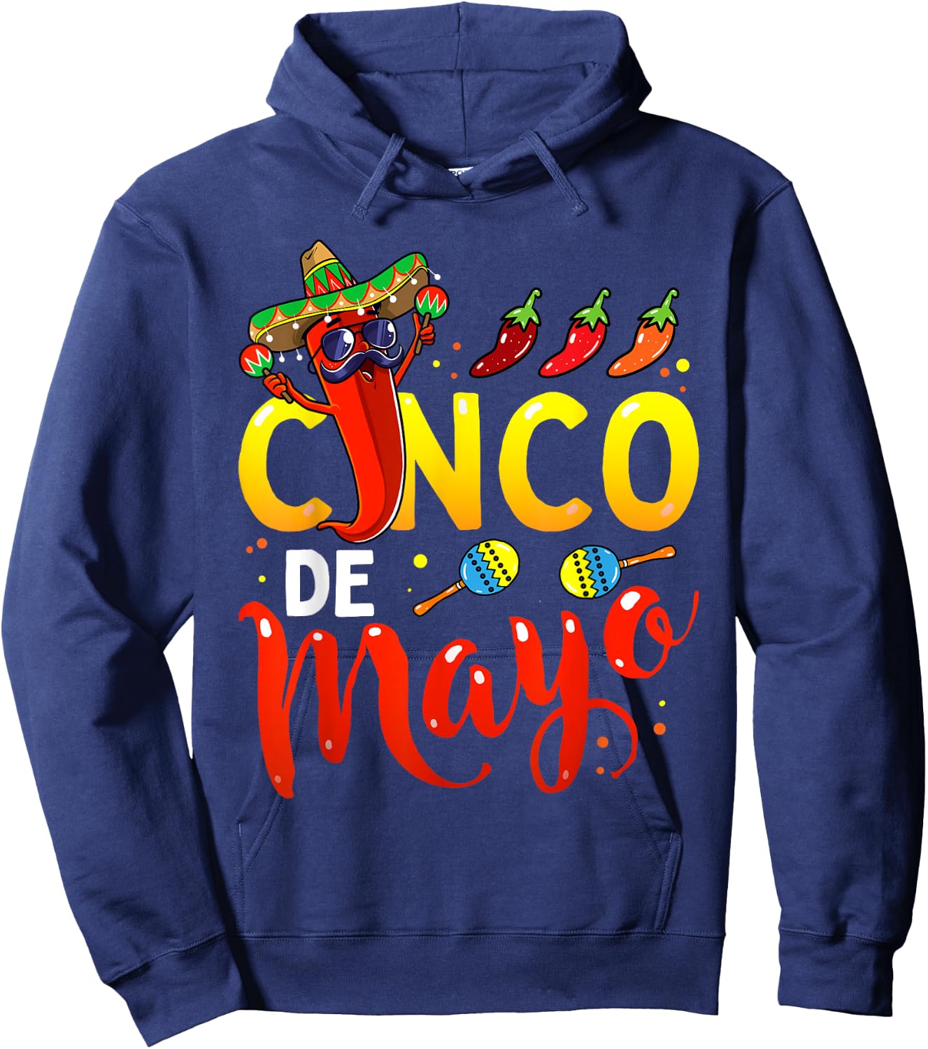 Cinco De Mayo for Kids Mexican Fiesta 5 De Mayo Hoodie - Hoodie | Navy
