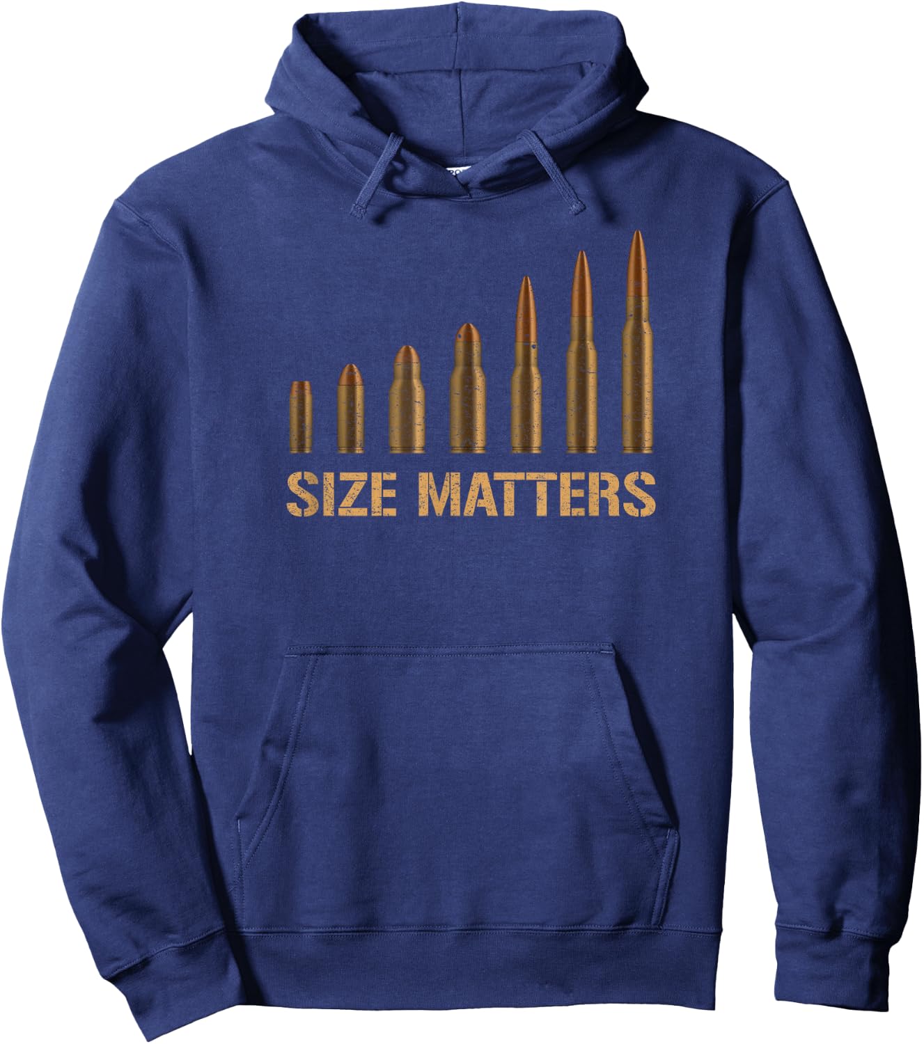 Size Matters Bullet Hoodie - Hoodie | Navy