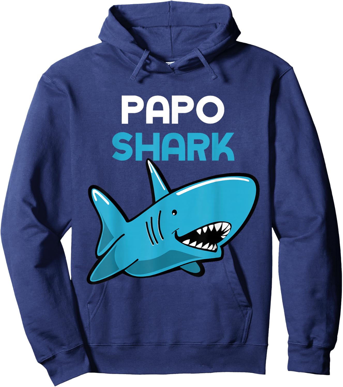 Papo Shark Cool Funny Family Hoodie - Hoodie | Navy