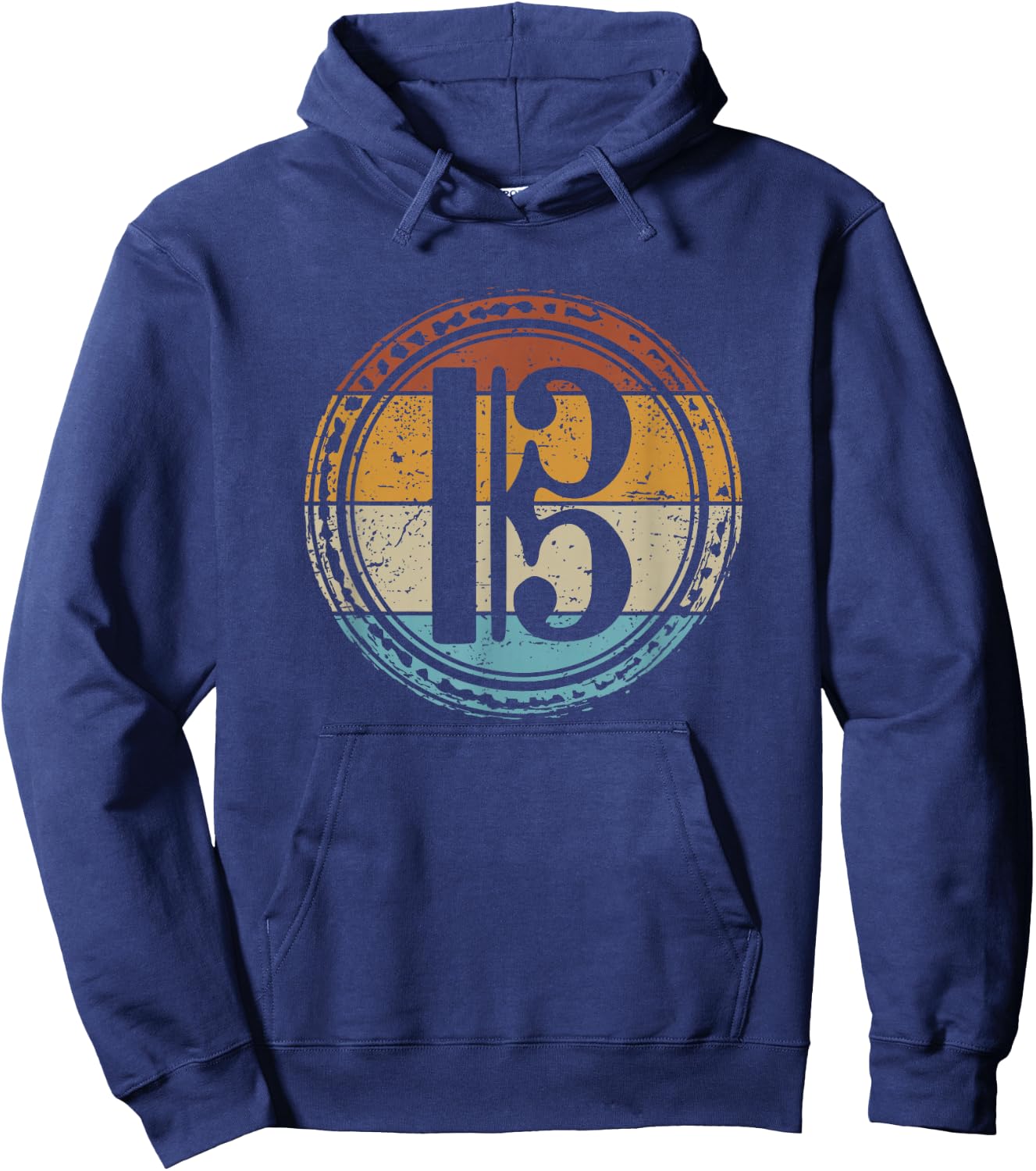 Alto Clef Viola Player Violist Hoodie - Hoodie | Navy