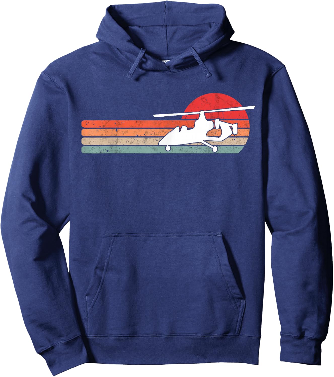 Gyrocopter Retro Autogyro Vintage Hoodie - Hoodie | Navy
