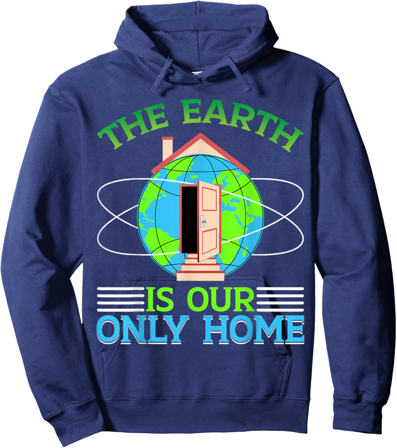 The Earth Is Our Only Home Hoodie - Hoodie | Navy