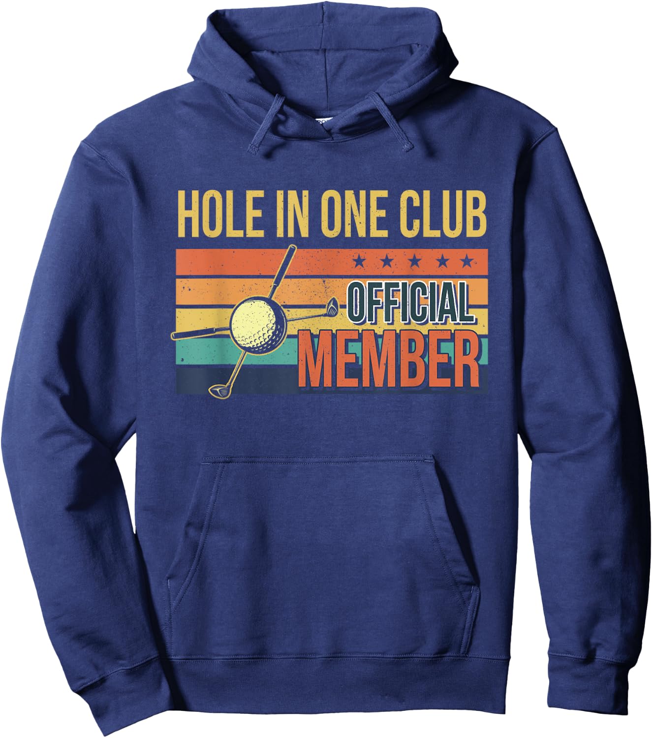 Funny Hole In One Golf Dad & Cart Golfer Hoodie - Hoodie | Navy