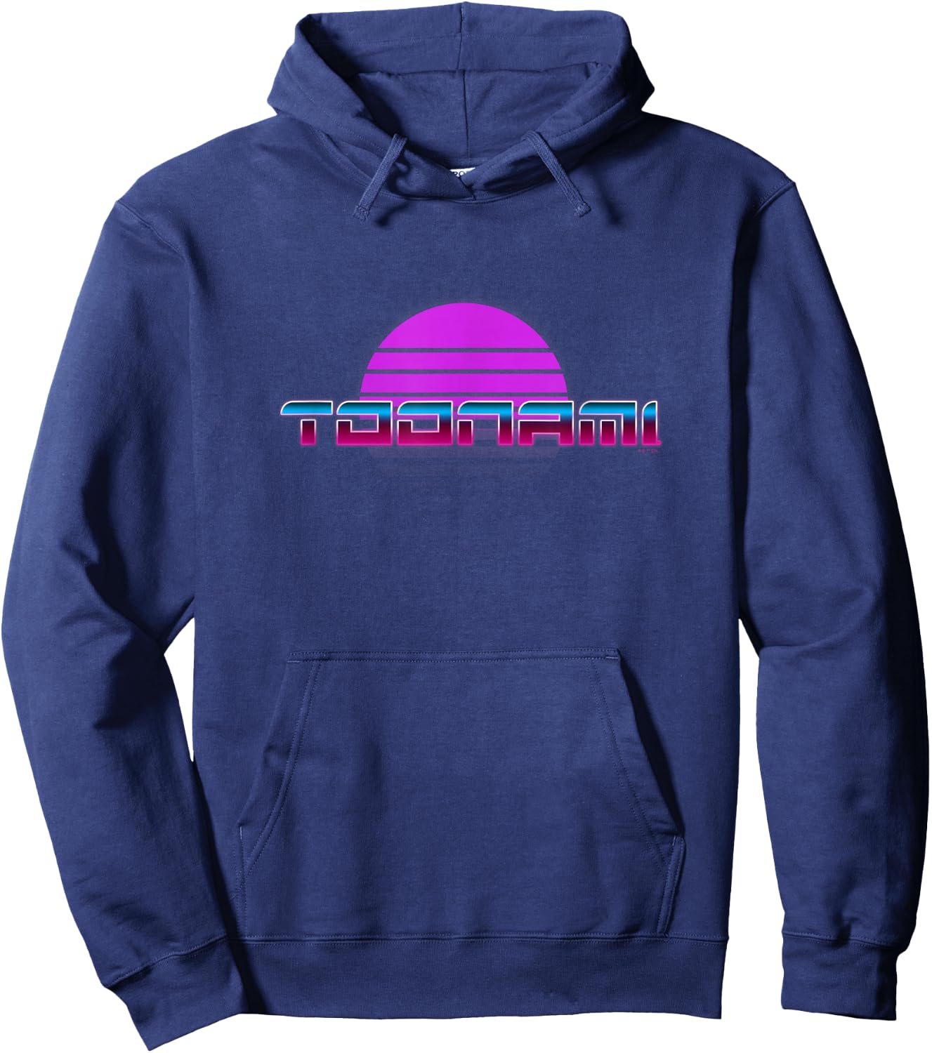 Toonami Retro Shutter Sun Neon Logo Hoodie - Hoodie | Navy