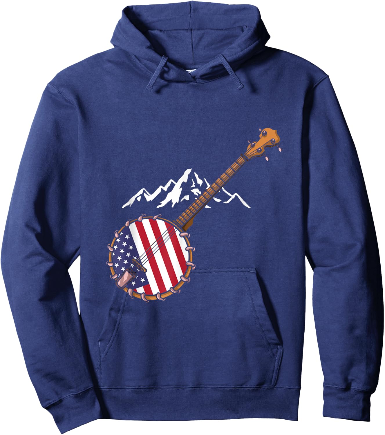 Banjo Bluebird Tennesse Mandolin Hoodie - Hoodie | Navy