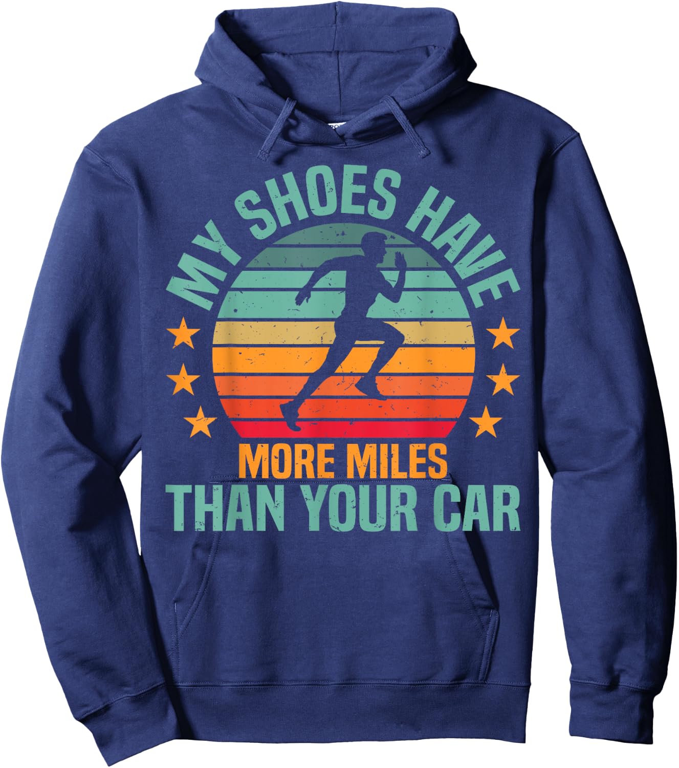 Runner, funny running, jogging Hoodie - Hoodie | Navy