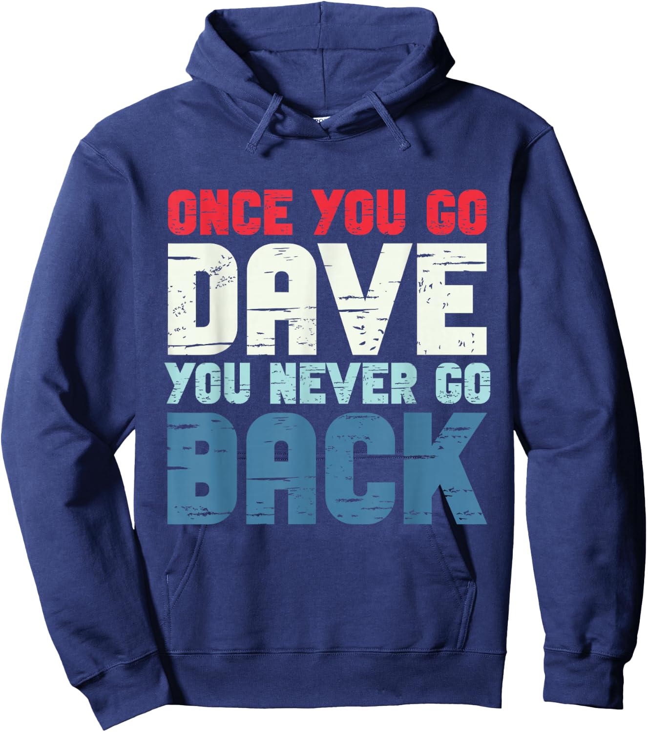 First Name Dave Personalized Hoodie - Hoodie | Navy