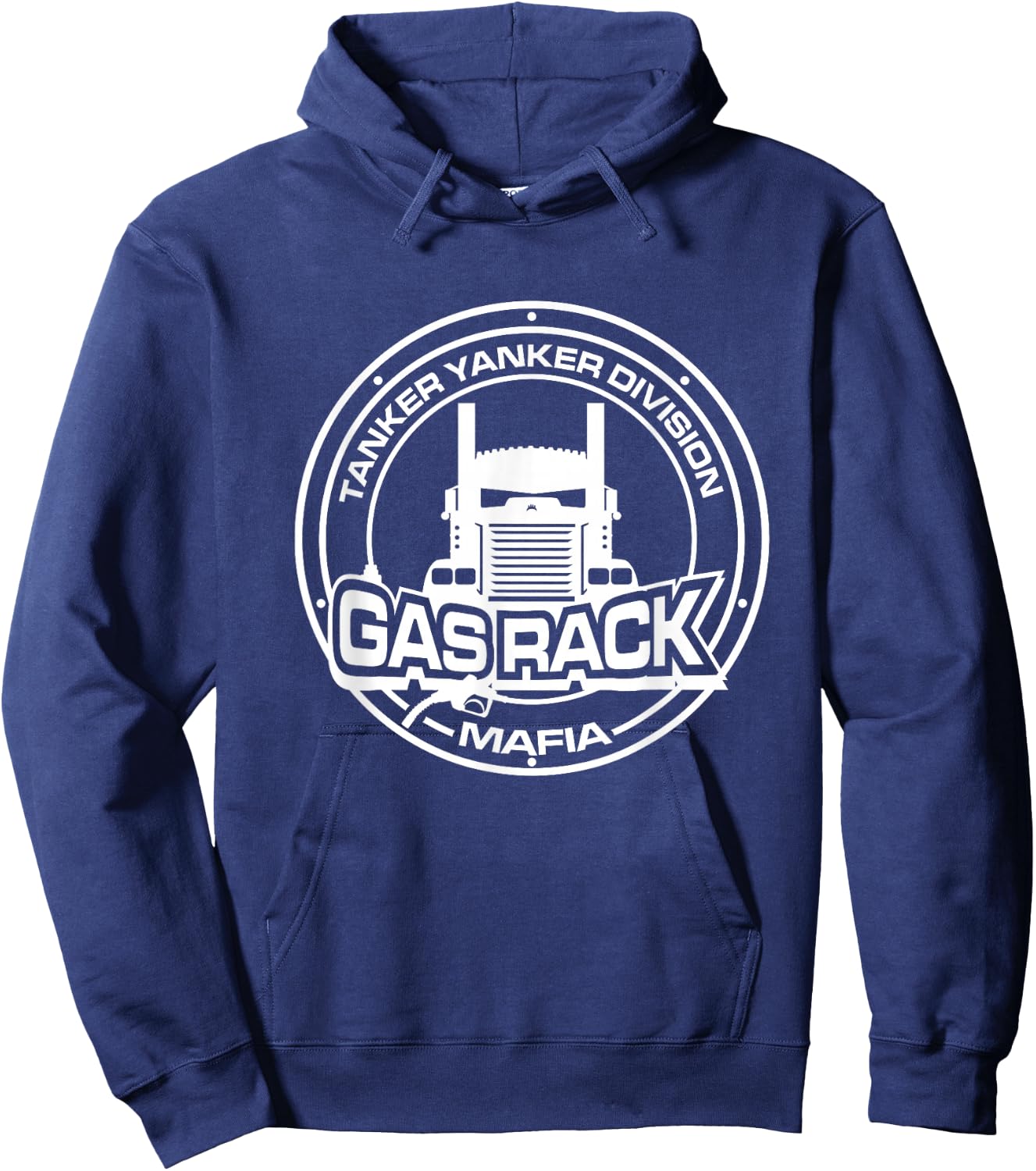 Gas Rack Er Yanker - Tanker Division Mafia Hoodie - Hoodie | Navy