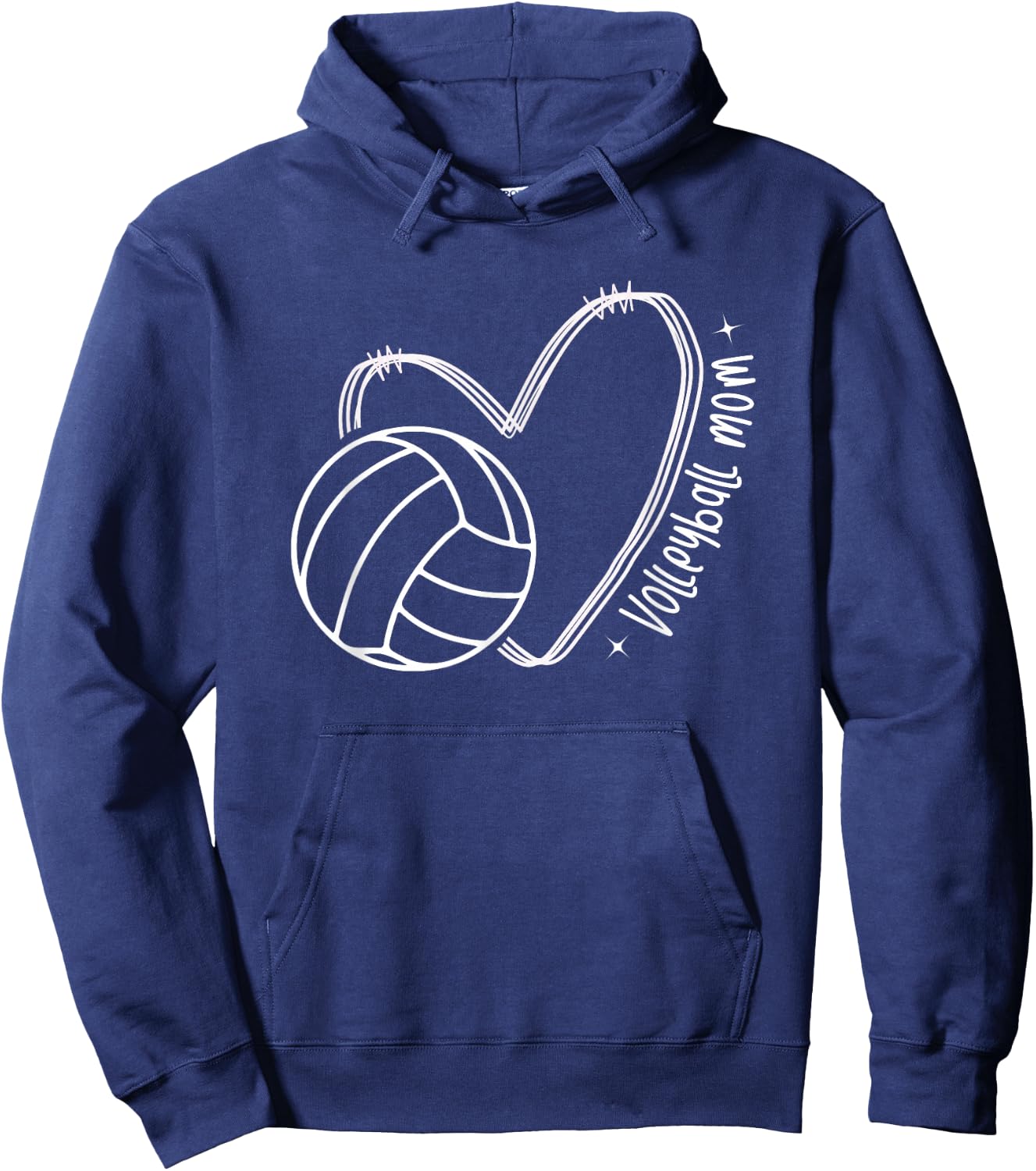 Volleyball Mom Hoodie - Hoodie | Navy