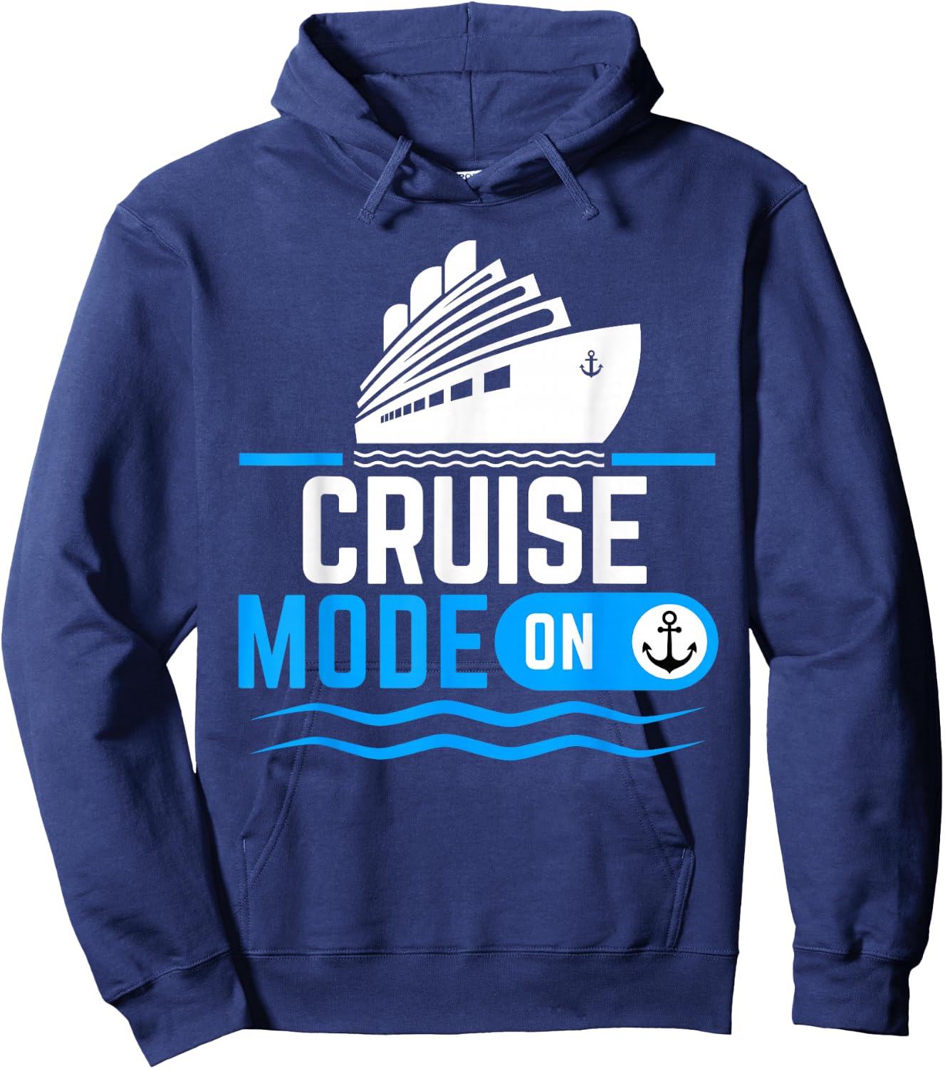 Cruise mode on Funny Cruise Cruise Vacation Hoodie - Hoodie | Navy