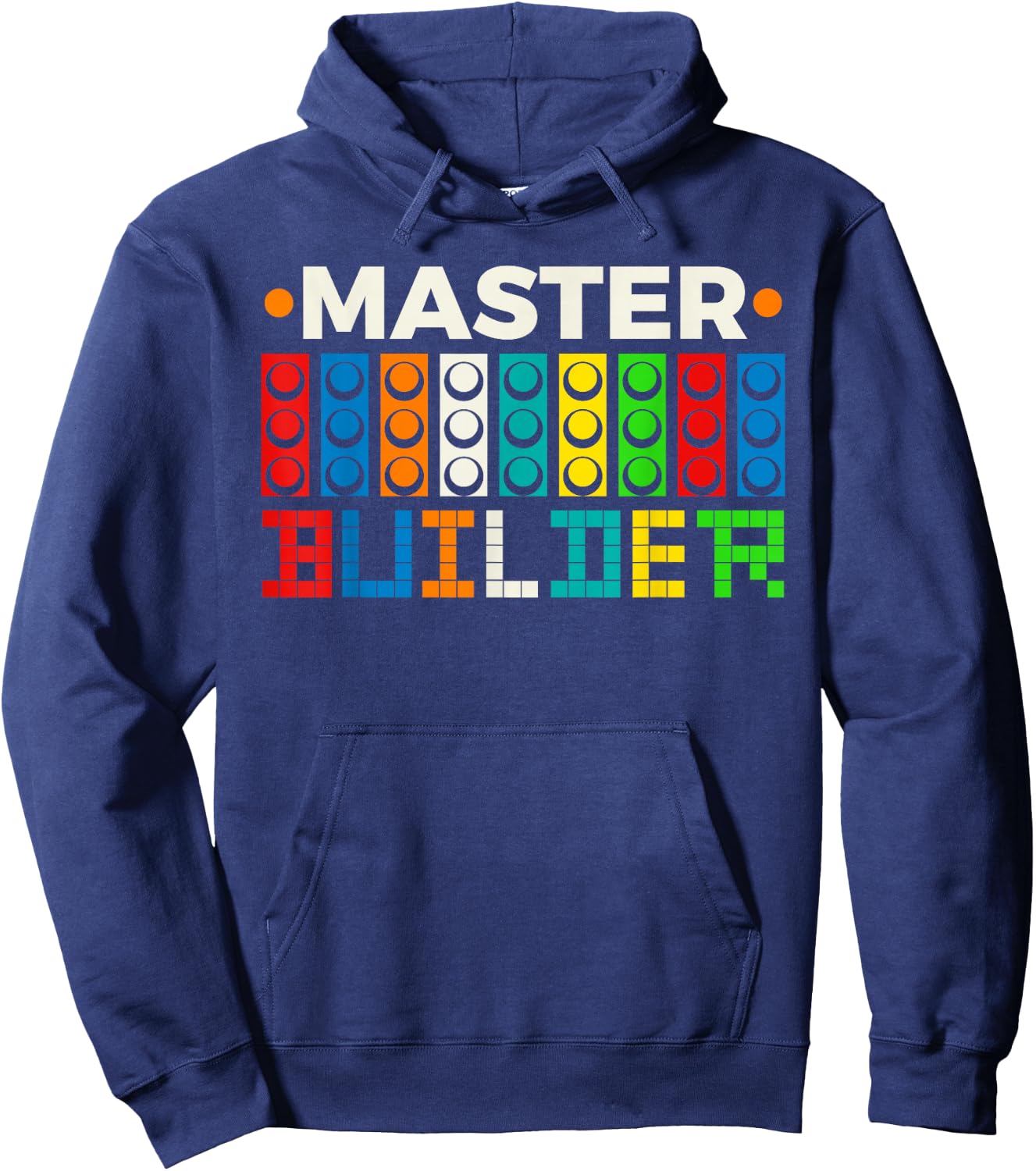 Master Builder Bricks Blocks Play Toys Hoodie - Hoodie | Navy
