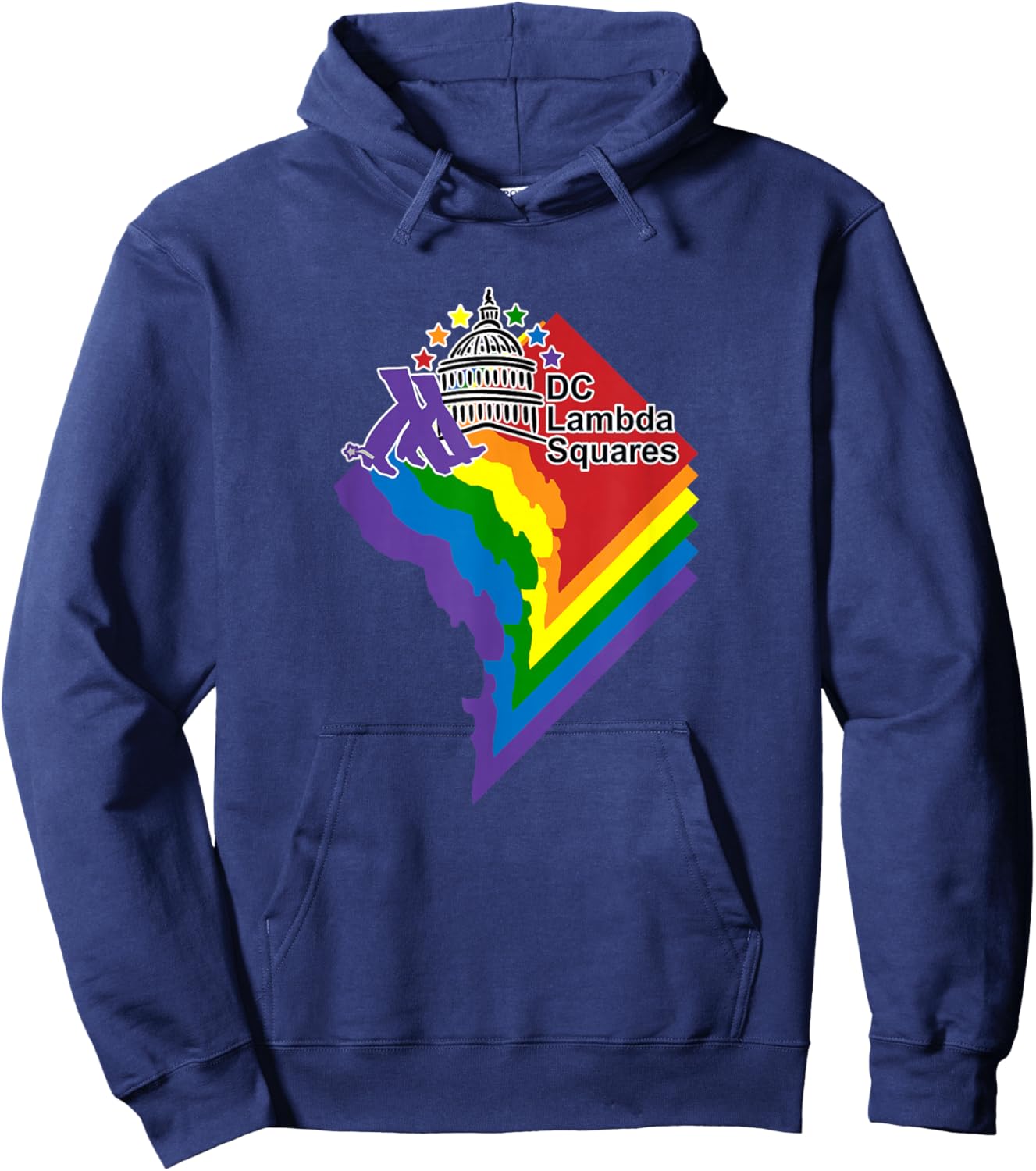 DC Lambda Squares Apparel Hoodie - Hoodie | Navy