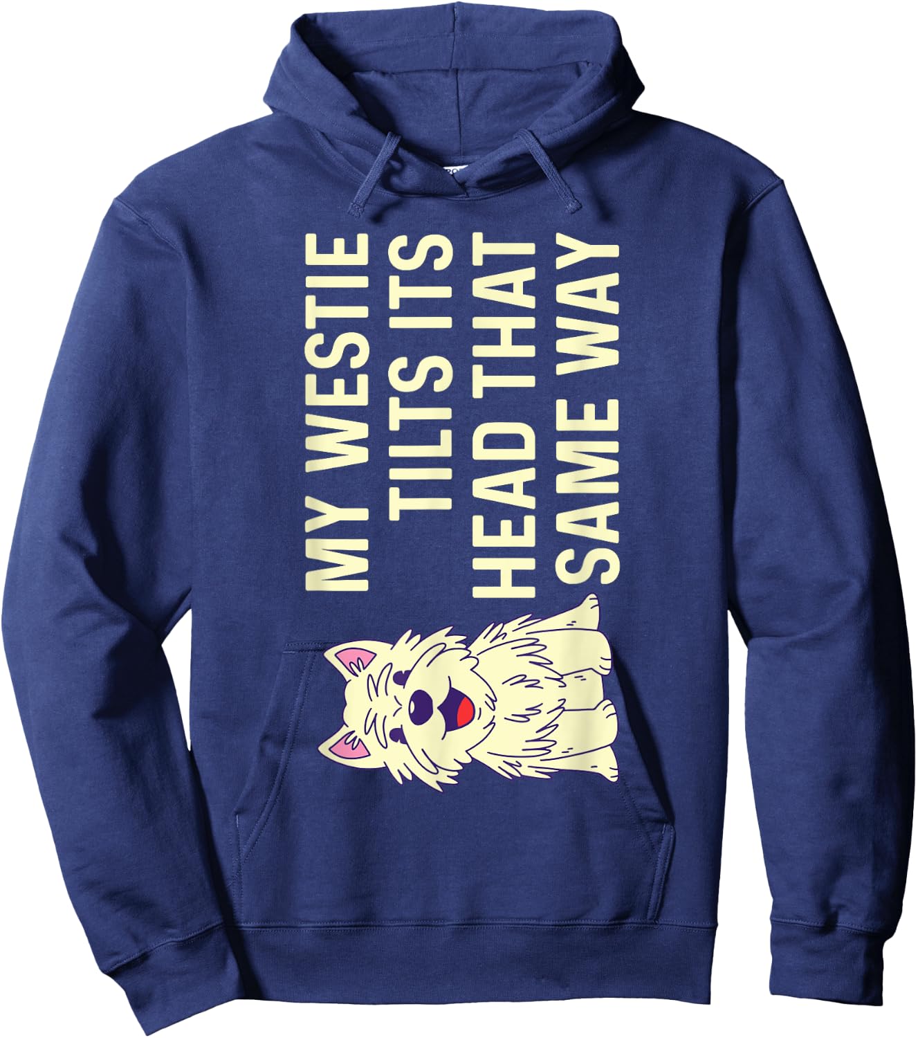 Westie West Highland White Terrier Hoodie - Hoodie | Navy