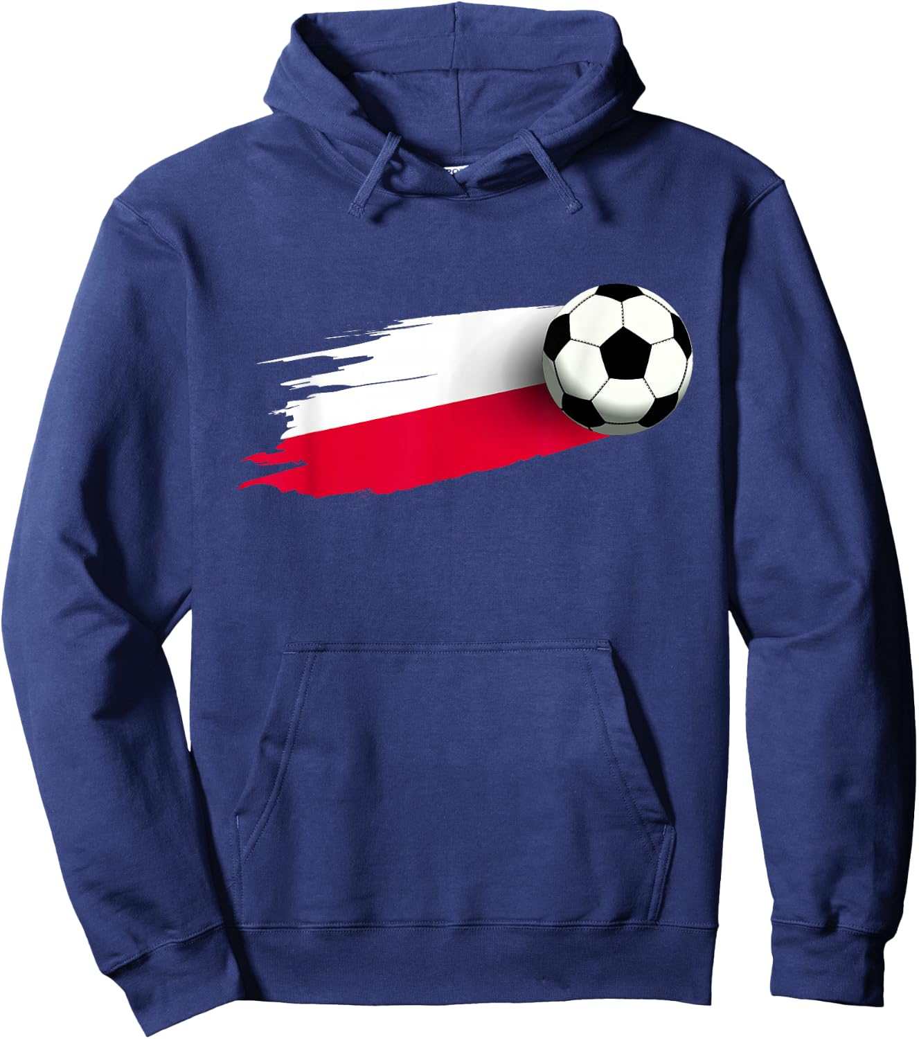 Poland Flag Jersey Polish Soccer Team Polish Hoodie - Hoodie | Navy