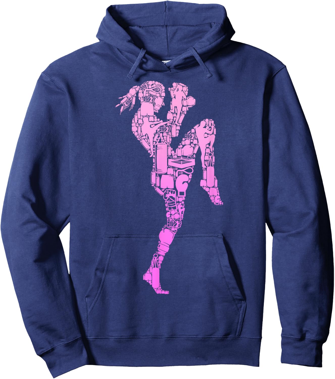 Muay Thai Women Girls Hoodie - Hoodie | Navy