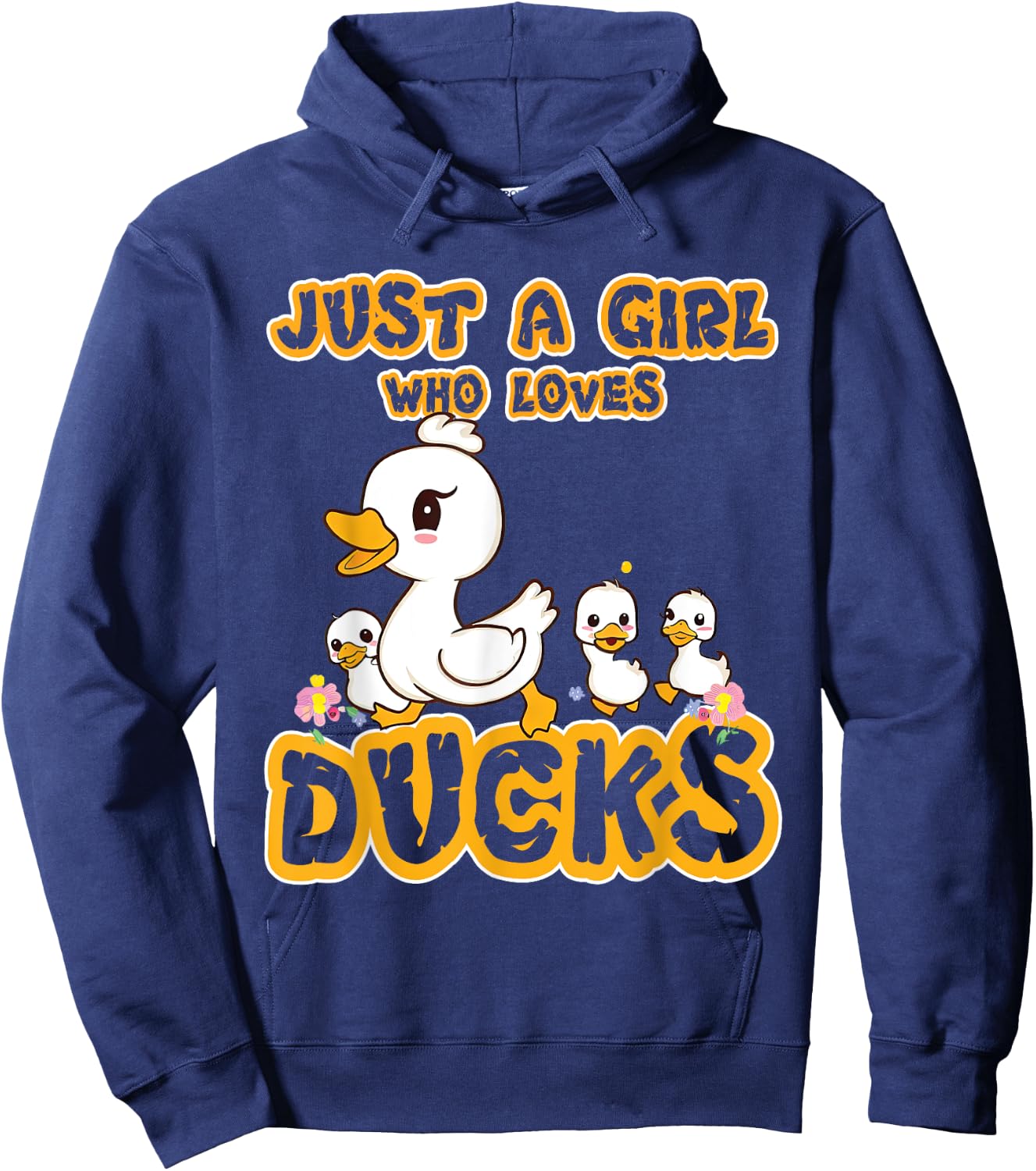 Just A Girl Who Loves Ducks - Duck Family Hoodie - Hoodie | Navy