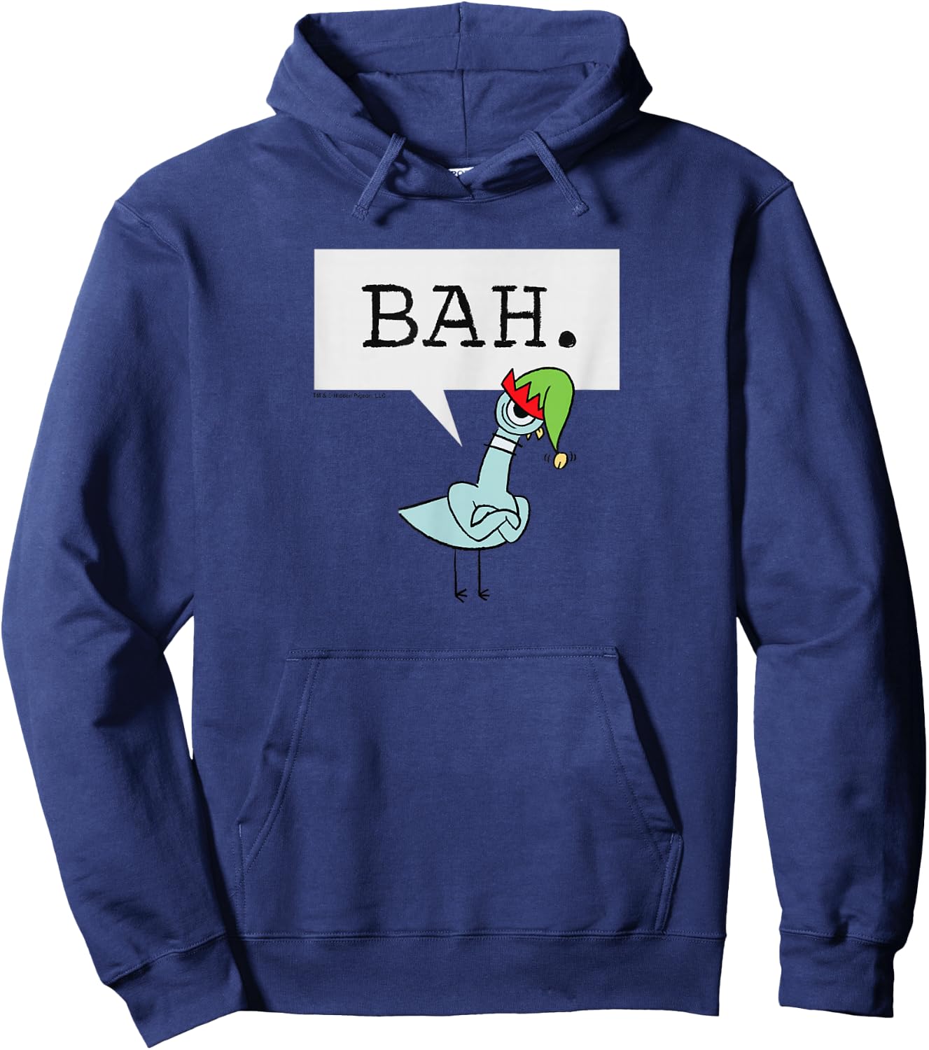 The Pigeon Bah. Christmas Pigeon Hoodie - Hoodie | Navy