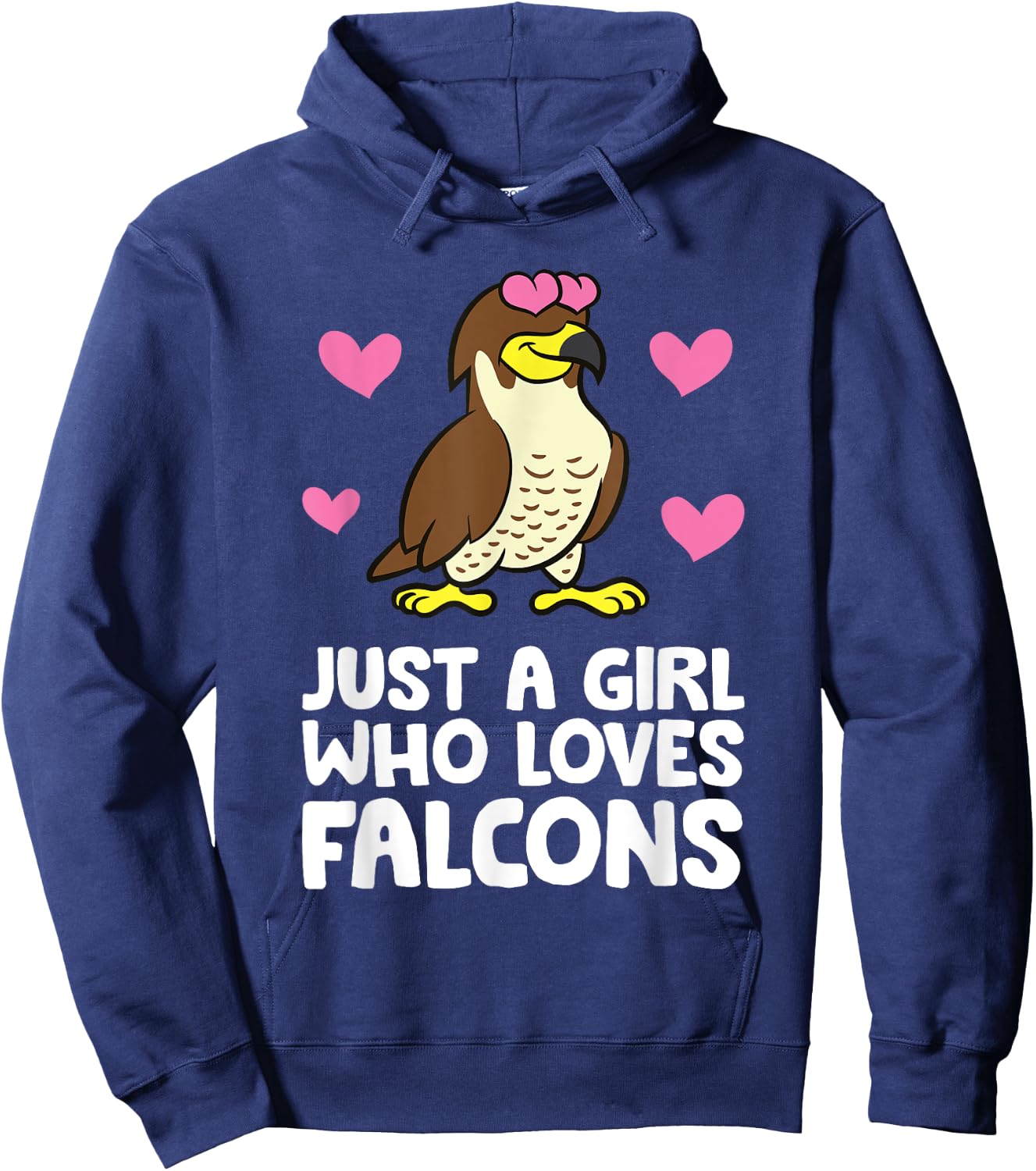 Just A Girl Who Loves Falcons Hoodie - Hoodie | Navy