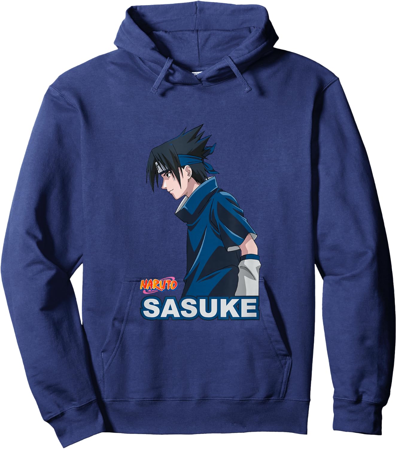 Naruto Classic Sasuke Side View Hoodie - Hoodie | Navy