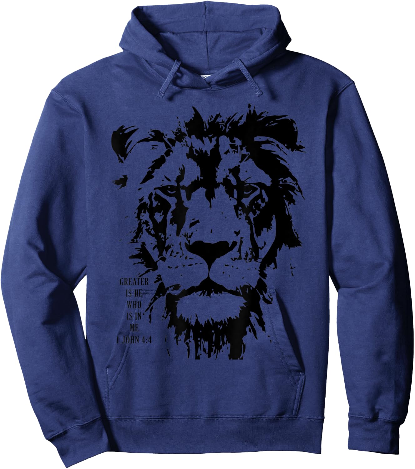 Greater is He Who Is In Me Christian Bible Gift Hoodie - Hoodie | Navy
