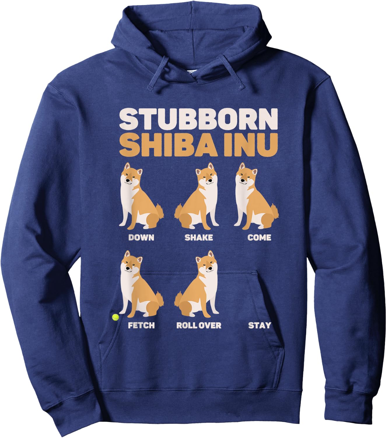 Stubborn Shiba Inu Dog Lover Hoodie - Hoodie | Navy